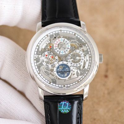 TW Factory Vacheron Constantin Watch Price List Geneve Traditionnelle  perpetual calendar Skeleton Watch